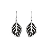 AE-6252-SHB Sterling Silver Earring With Black Shell Jewelry Bali Designs Inc